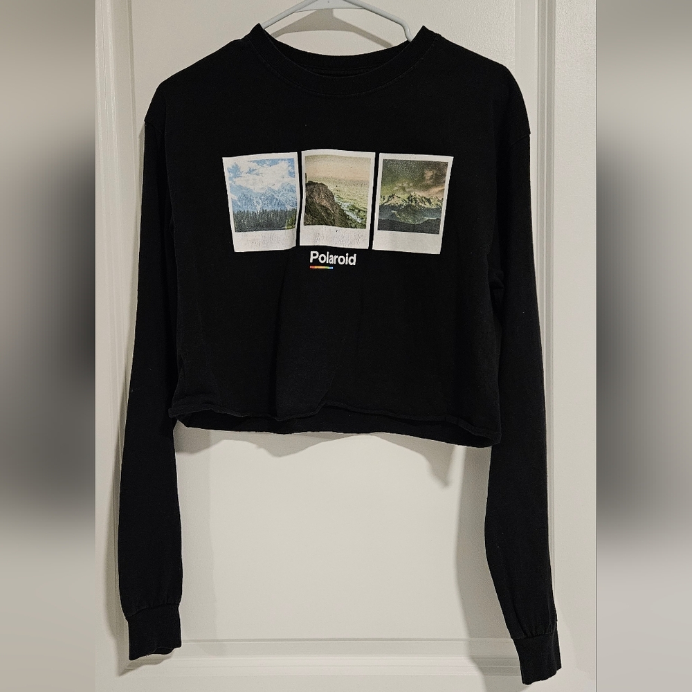 Polaroid Black Long Sleeve Shirt
